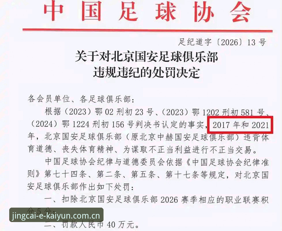 足协第三批禁足名单曝光，65人受罚的3大看点与开云竞猜用户的观赛启示